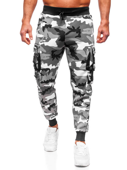 Herr Camo cargo-joggers Grå Bolf HSS125