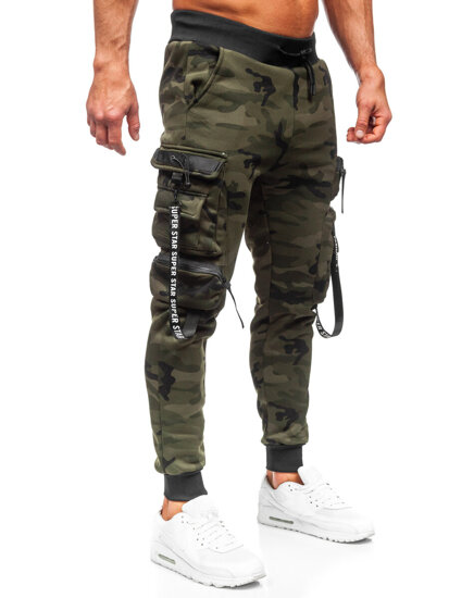 Herr Camo cargo-joggers Grön Bolf HSS107