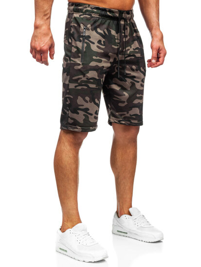 Herr Camo-shorts Mörkgrön Bolf JX862