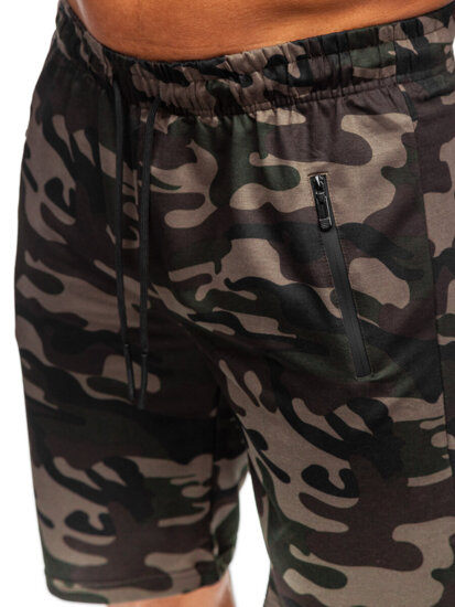 Herr Camo-shorts Mörkgrön Bolf JX862