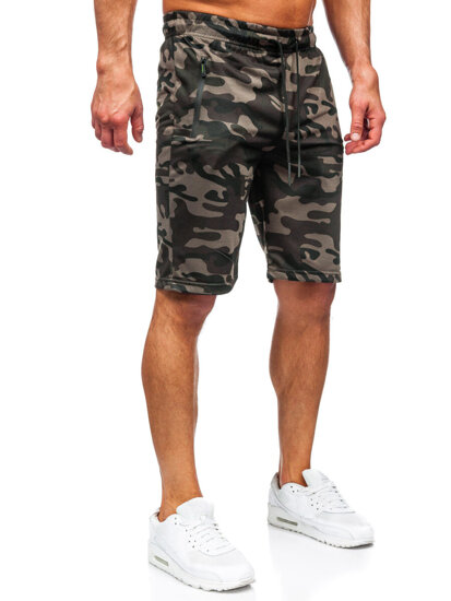 Herr Camo-shorts Mörkgrön Bolf JX865