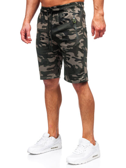 Herr Camo-shorts Mörkgrön Bolf JX873