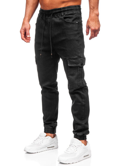 Herr Cargo Jeans-joggers Svart Bolf 8129