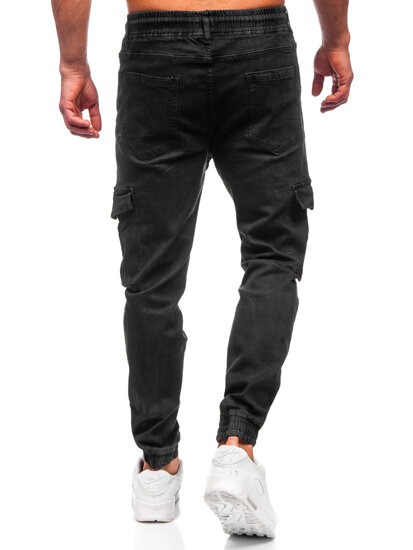 Herr Cargo Jeans-joggers Svart Bolf 8129