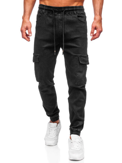 Herr Cargo Jeans-joggers Svart Bolf 8129