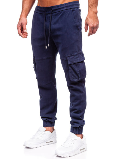 Herr Cargo Jeansjoggers Marinblå Bolf MP0105BS