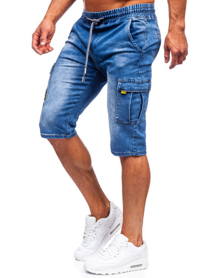 Herr Cargo Jeansshorts Marinblå Bolf KR1202P-1