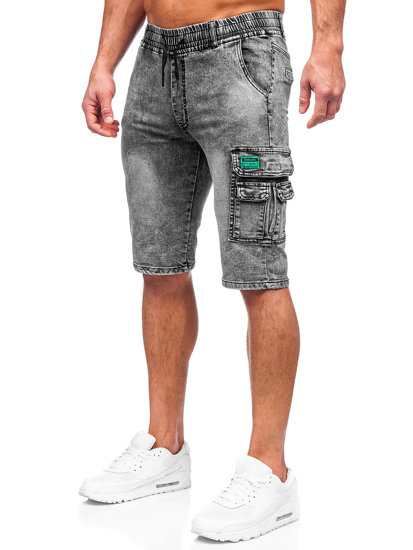 Herr Cargo Jeansshorts Svart Bolf HY820