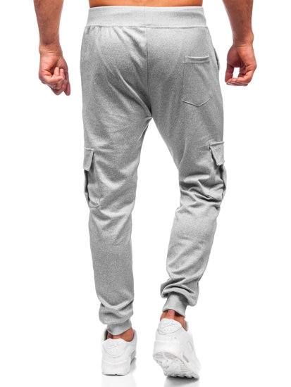 Herr Cargo Jogger-sweatpants Grå Bolf 8K1130