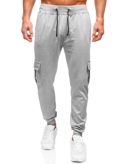 Herr Cargo Jogger-sweatpants Grå Bolf 8K1130