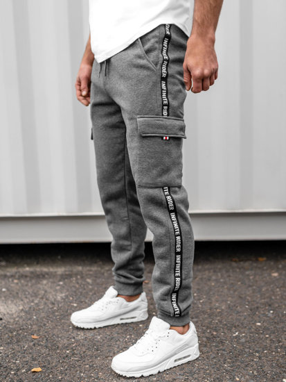 Herr Cargo Joggersweatpants Grå Bolf JX8715B