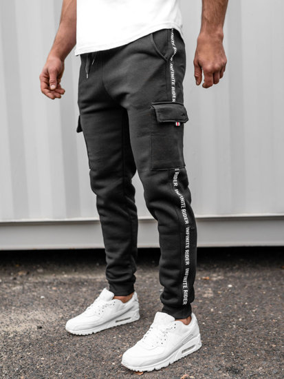 Herr Cargo Joggersweatpants Svart Bolf JX8715B