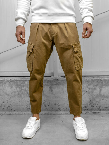 Herr Cargo Pants Brun Bolf 77323A