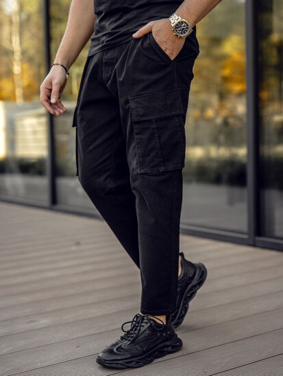 Herr Cargo Pants Svart Bolf 77323