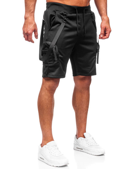 Herr Cargo Shorts Svart Bolf HS7179