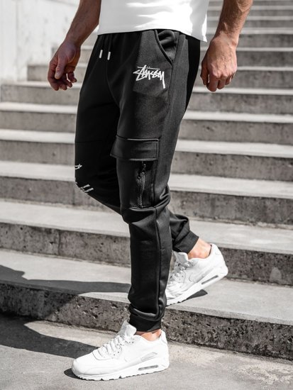 Herr Cargo Sweatpants Svart Bolf K10286A