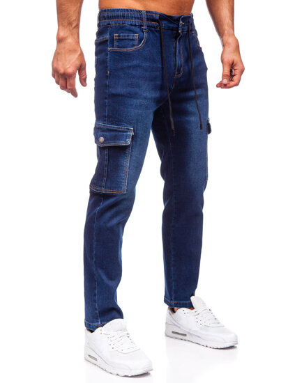 Herr Cargo-jeans Marinblå Bolf 8135