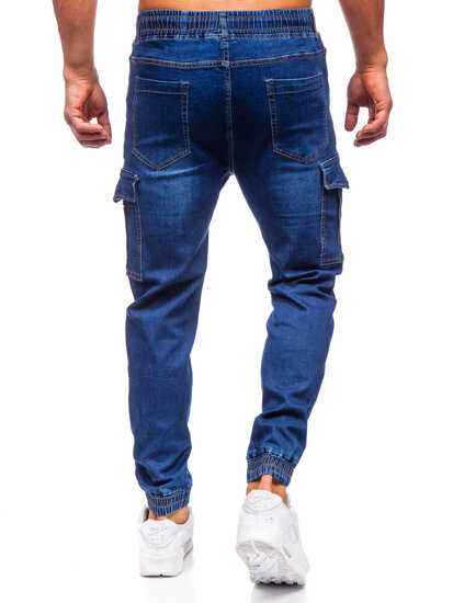 Herr Cargo jeans-joggers Marinblå Bolf 8123