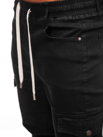 Herr Cargo jeans-joggers Svart Bolf 8110