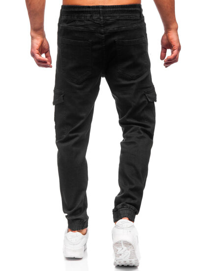 Herr Cargo jeans-joggers Svart Bolf 8126