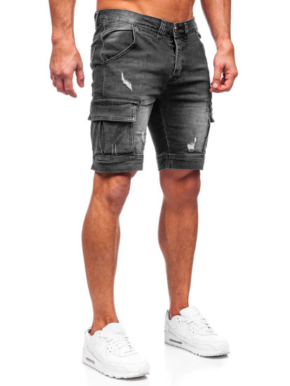 Herr Cargo jeansshorts Svart Bolf MP0039N