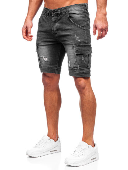 Herr Cargo jeansshorts Svart Bolf MP0039N