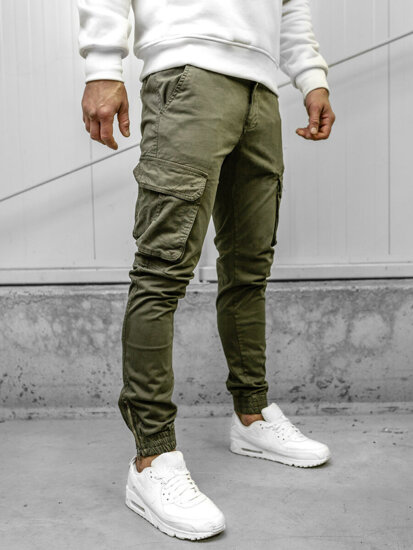 Herr Cargo-joggers Khaki Bolf 77322A