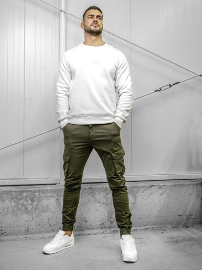 Herr Cargo-joggers Khaki Bolf 77322A