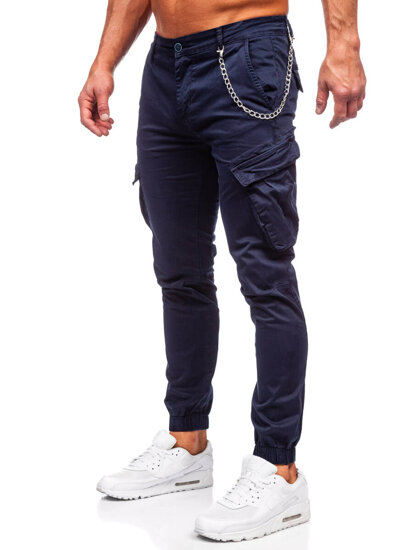 Herr Cargo-joggers Marinblå Bolf SK850