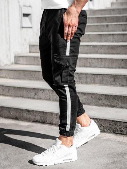 Herr Cargo-joggers Svart Bolf 0012