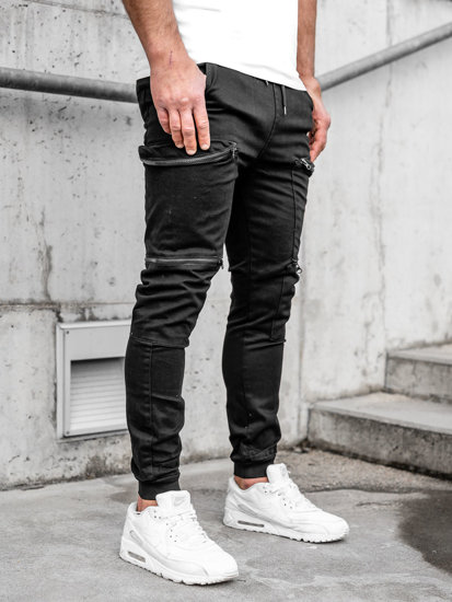 Herr Cargo-joggers Svart Bolf 0475