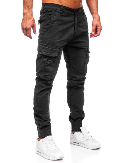 Herr Cargo-joggers Svart Bolf 2233