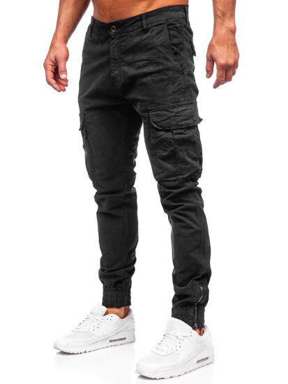 Herr Cargo-joggers Svart Bolf 2233