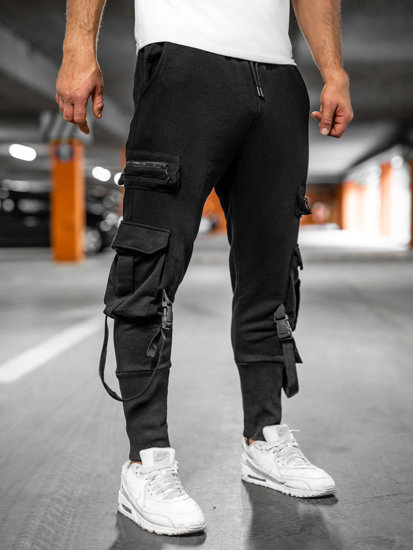 Herr Cargo-joggers Svart Bolf 6582A