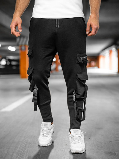 Herr Cargo-joggers Svart Bolf 6582A