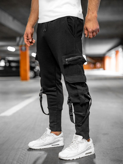 Herr Cargo-joggers Svart Bolf 6582A