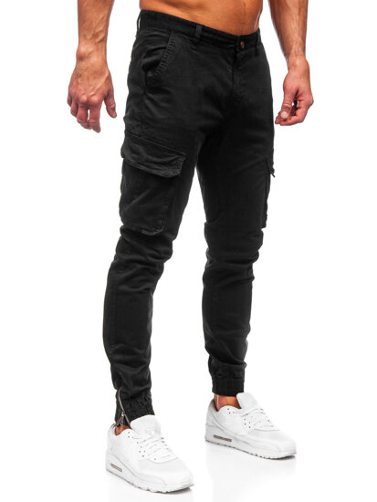 Herr Cargo-joggers Svart Bolf 77322