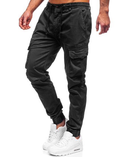 Herr Cargo-joggers Svart Bolf 8956