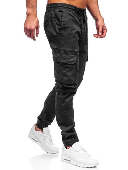 Herr Cargo-joggers Svart Bolf 8956