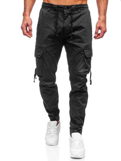 Herr Cargo-joggers Svart Bolf 8956