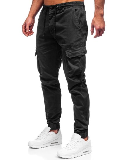 Herr Cargo-joggers Svart Bolf 8956