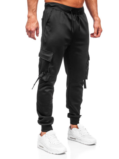 Herr Cargo-joggers Svart Bolf 8K1118