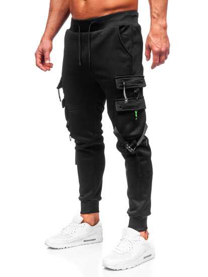 Herr Cargo-joggers Svart Bolf HSS015