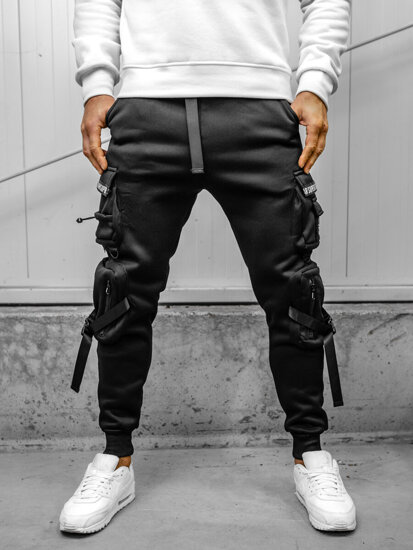 Herr Cargo-joggers Svart Bolf HSS017A