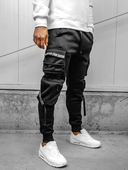 Herr Cargo-joggers Svart Bolf HSS017A