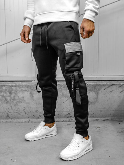 Herr Cargo-joggers Svart Bolf HSS020A