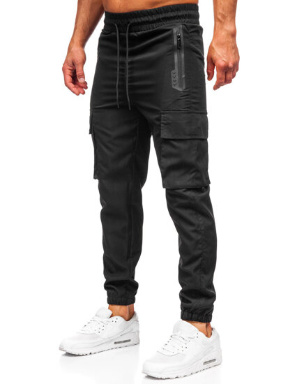 Herr Cargo-joggers Svart Bolf HSS297