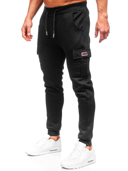 Herr Cargo-joggers Svart Bolf HY-809