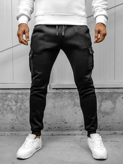 Herr Cargo-joggers Svart Bolf HY-809A