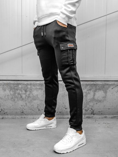 Herr Cargo-joggers Svart Bolf HY-809A